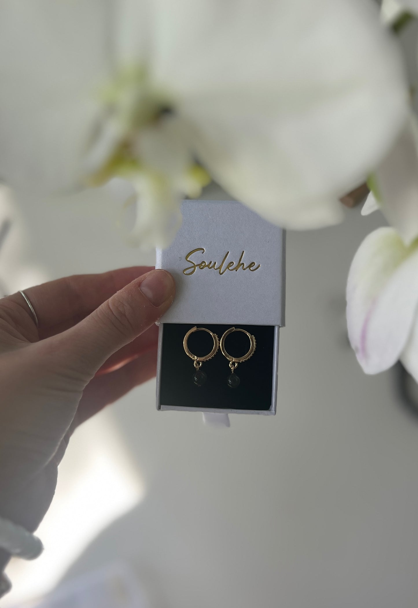 Powerful Protection • Earrings • Silver Obsidian & 14k Gold Plated