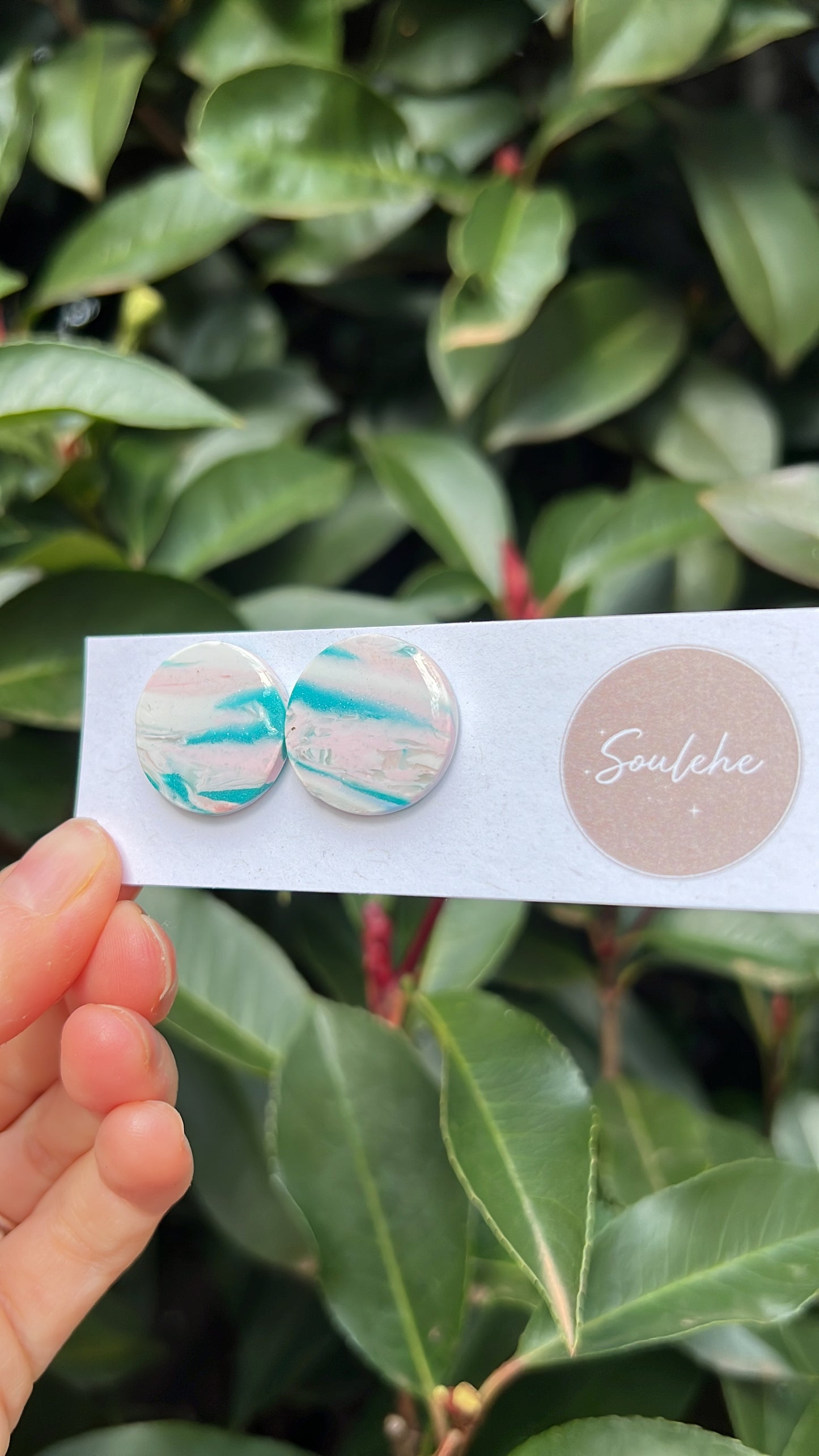 Ocean Breeze • Polymer clay • Stainless Steel