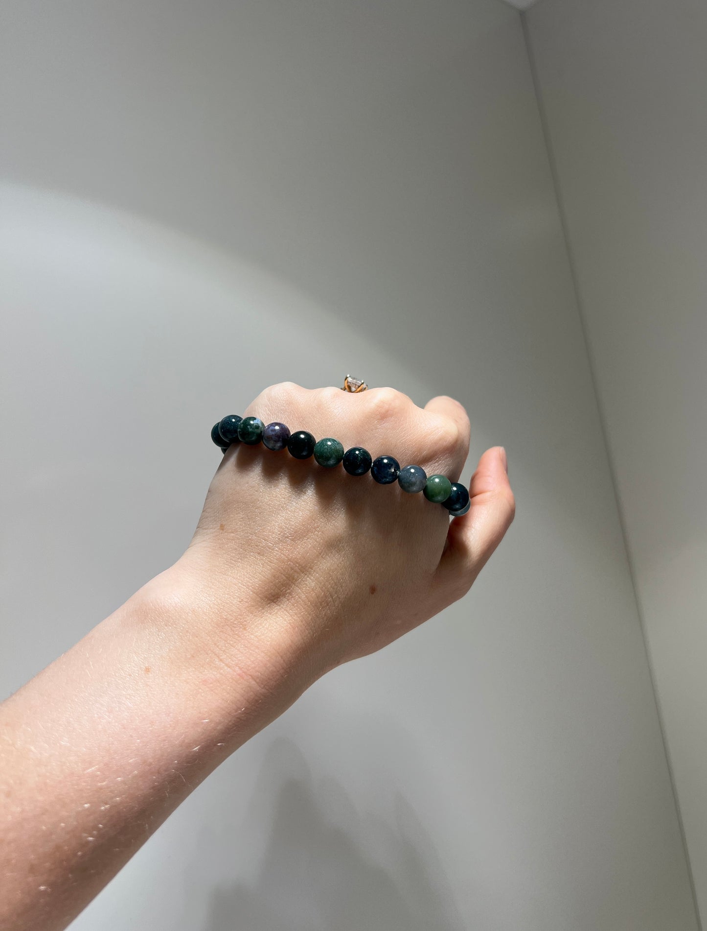 Grounding, Money, Protection - Moss Agate