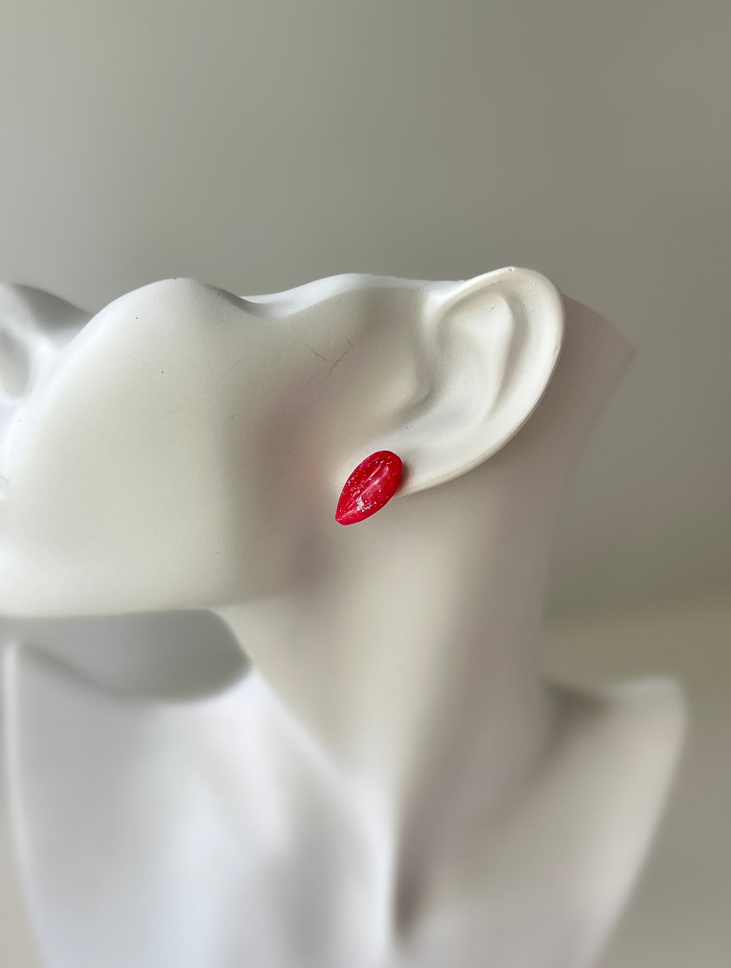 Crimson Drop • Luxurious Artisan Earrings