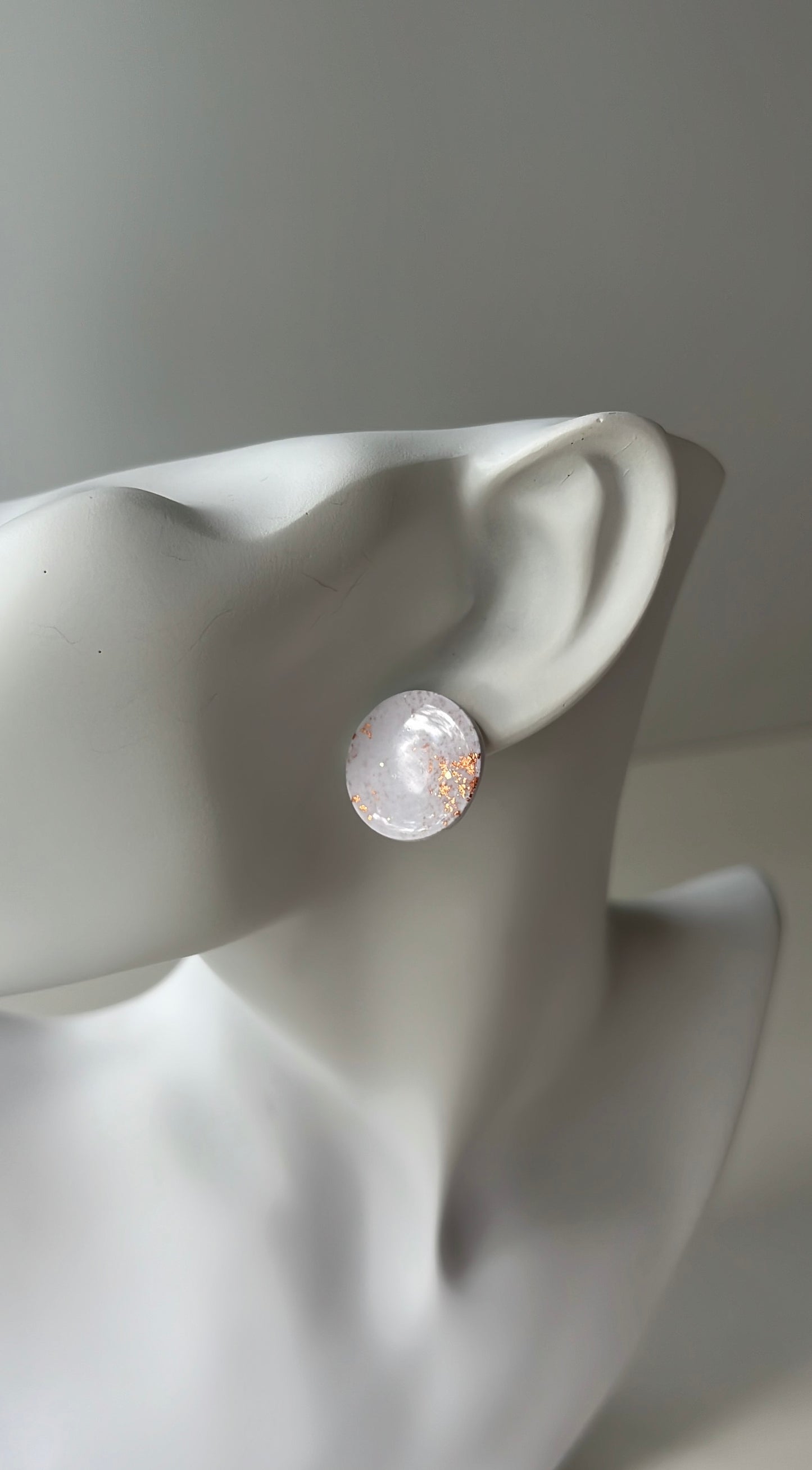 Rose Gold Stud • Luxurious Artisan Earrings