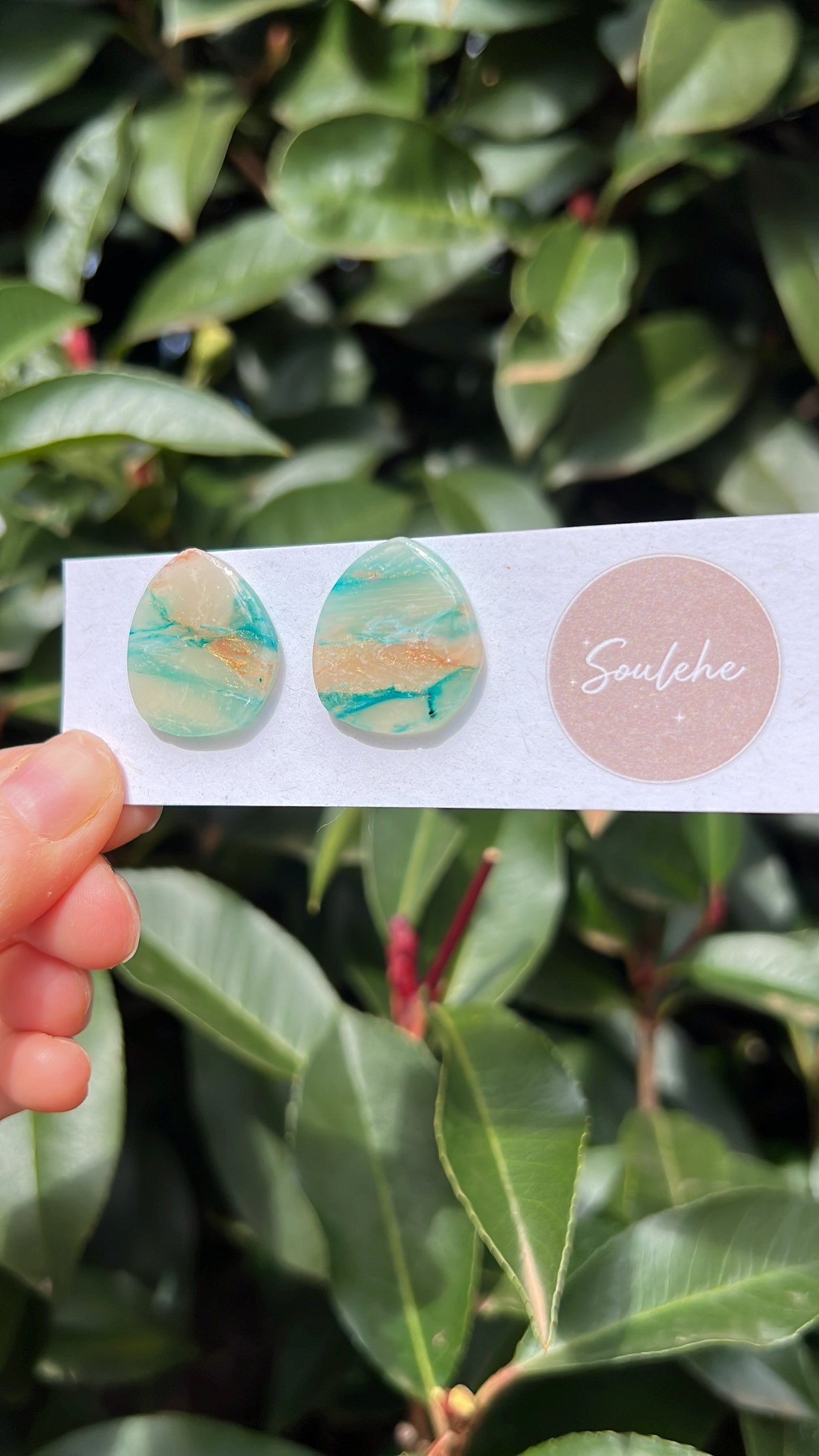 Seaside Dream • Polymer clay • Stainless Steel