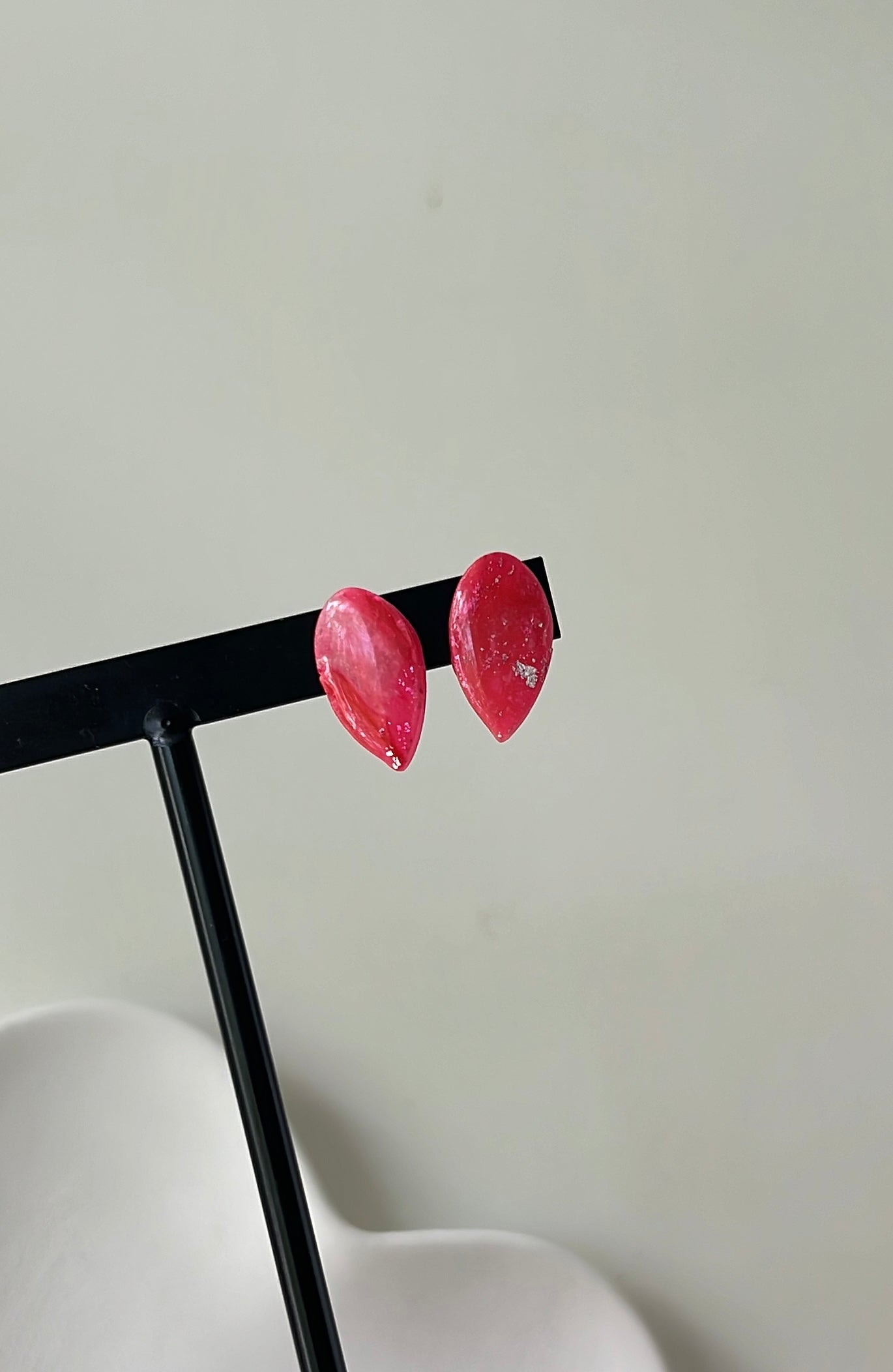 Crimson Drop • Luxurious Artisan Earrings