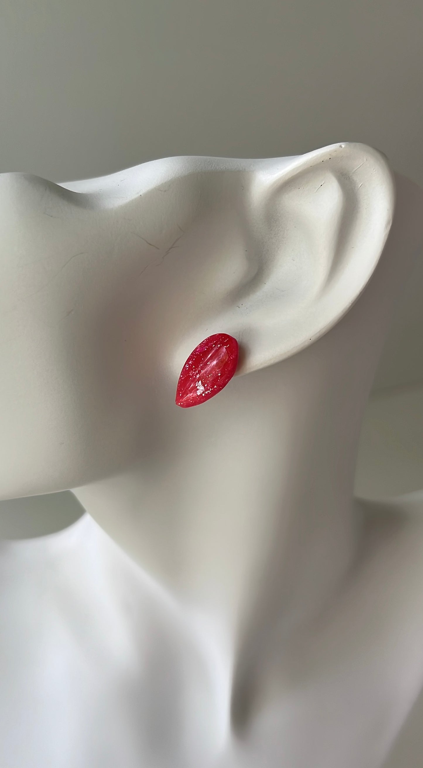 Crimson Drop • Luxurious Artisan Earrings