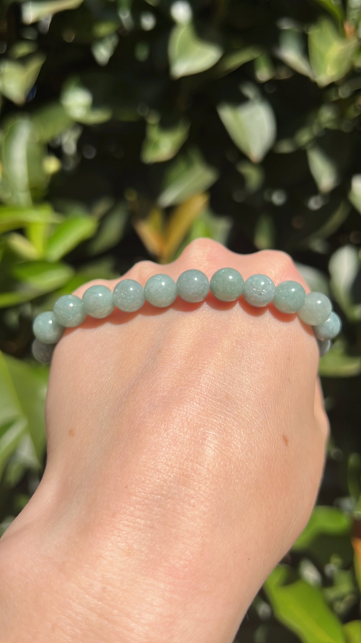Natural stone crystal jade bracelet