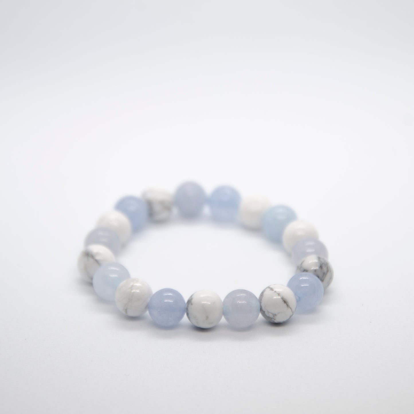 Bracelet - Howlite & Morganite Chalcedony