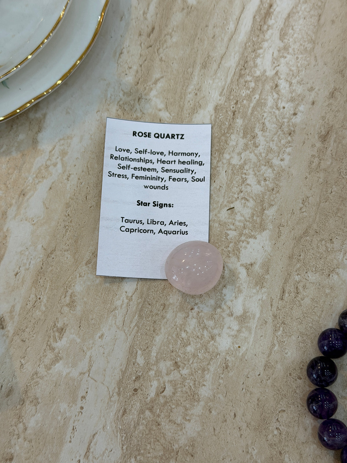 Rose Quartz stone