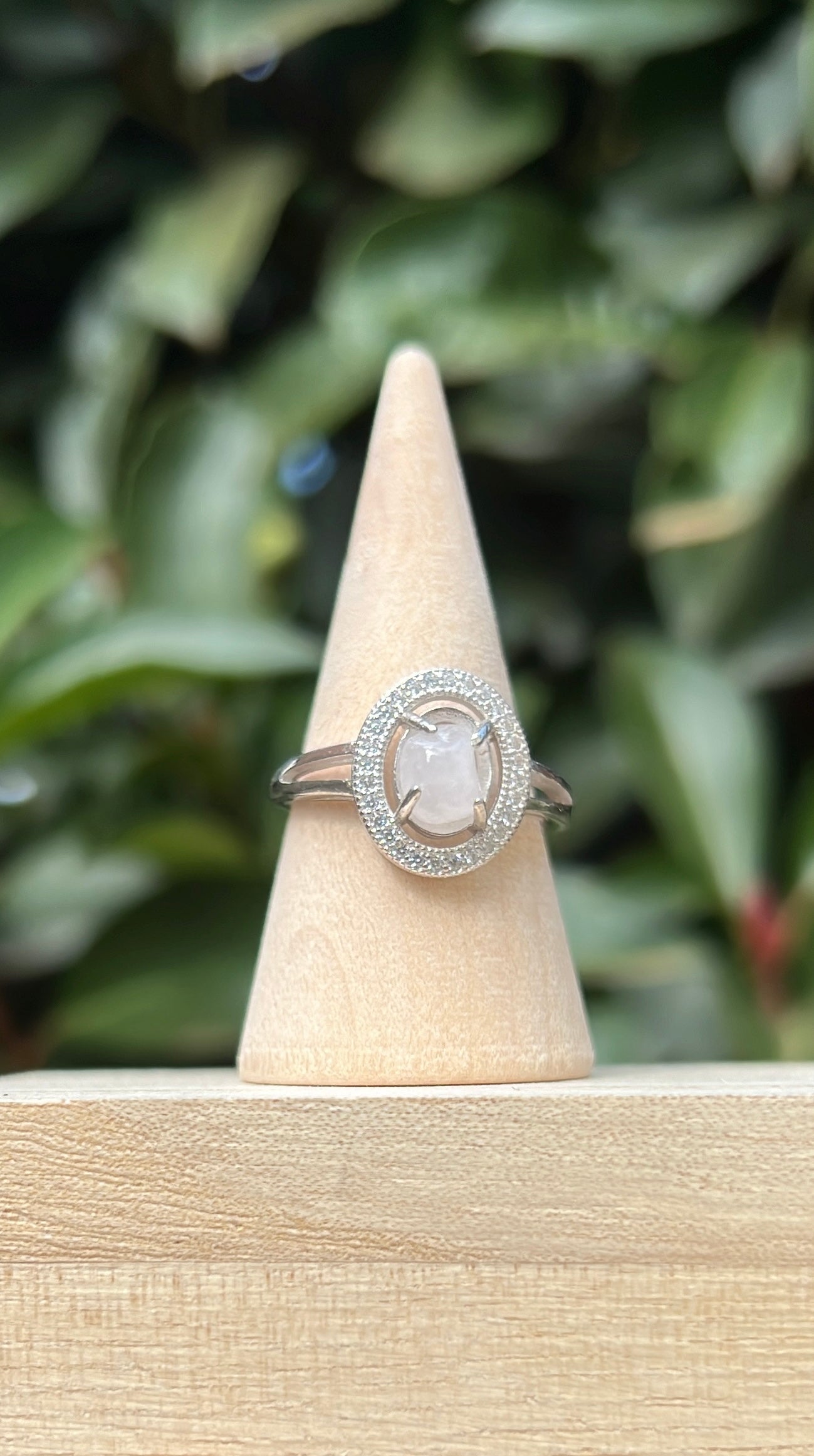 Rose Quartz Oval •  925 Sterling Silver