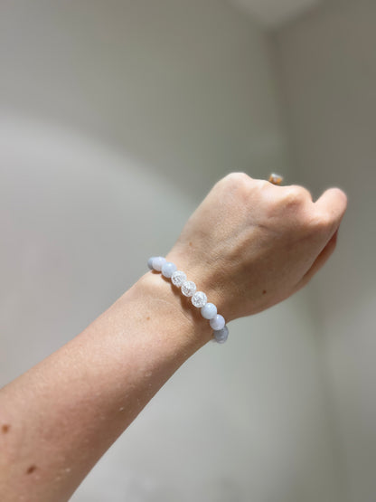 Youth, Happiness x Peace • Bracelet • Aquamarine