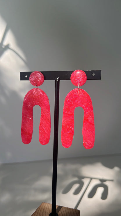 Crimson Deluxe • Luxurious Artisan Earrings