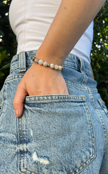 Enjoying Life x Love • Bracelet • Bamboo Agate