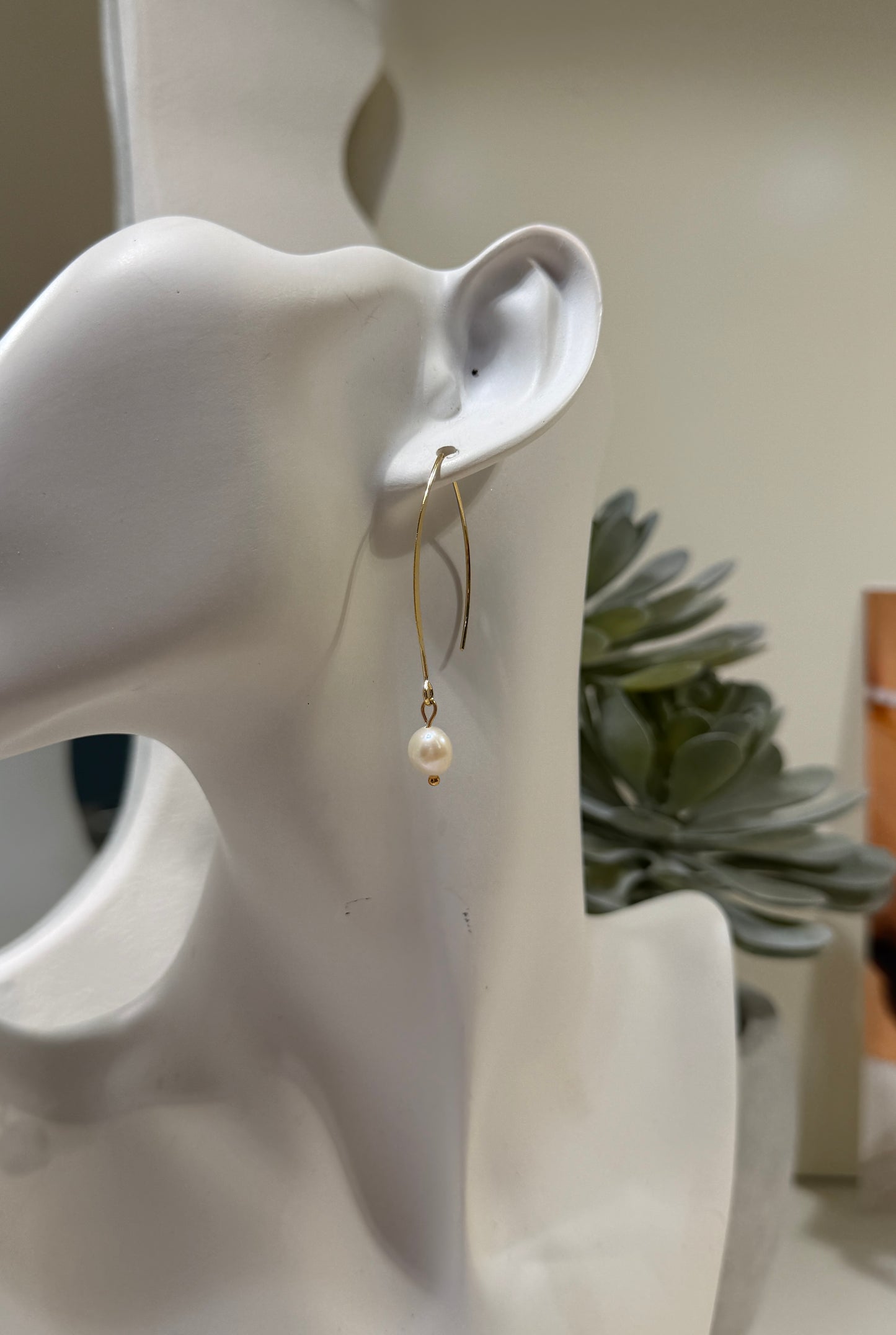 Pearl Long Earrings