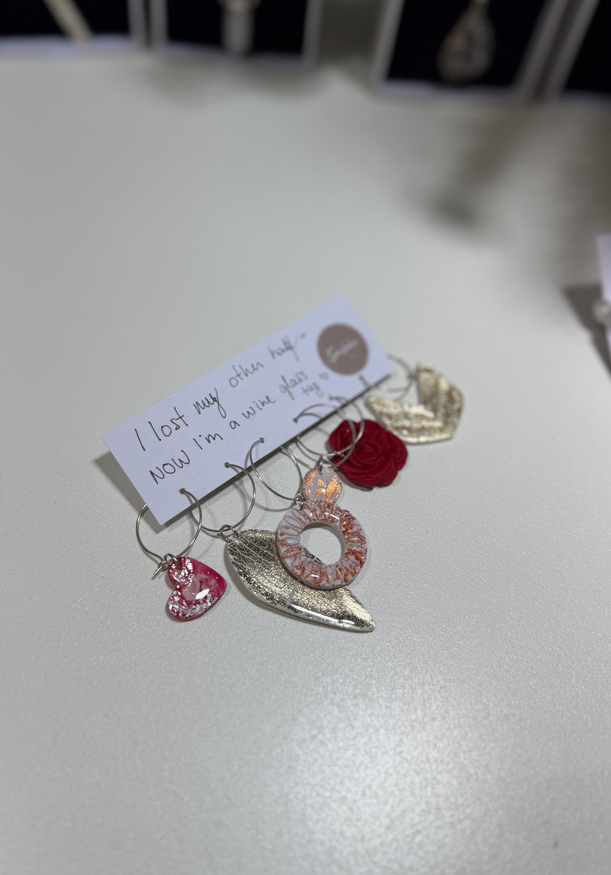 Polymer Wine Glass Tags