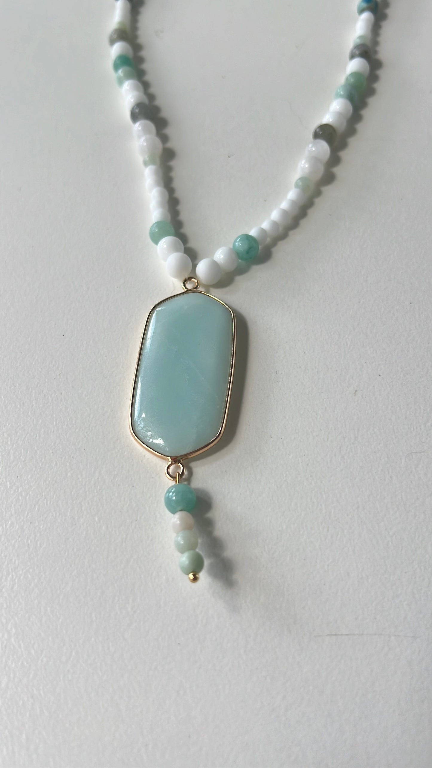 Balance & Self-Expression Amazonite Necklace