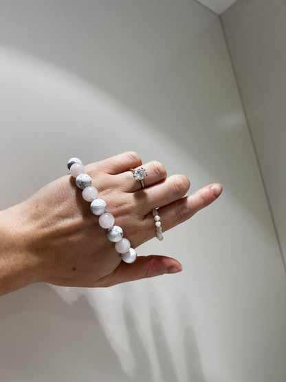 Heal the heart - Rose Quartz x Howlite