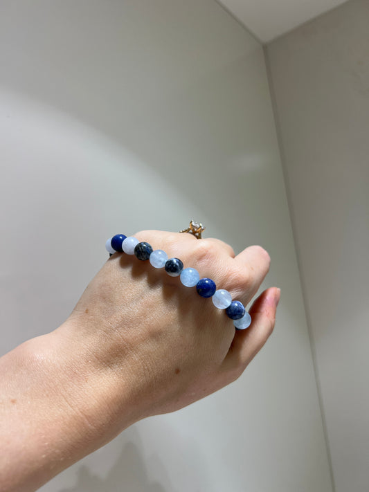 Logic and Intuition • Aquamarine x Blue Sodalite