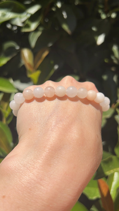 pink aventurine matte bracelet