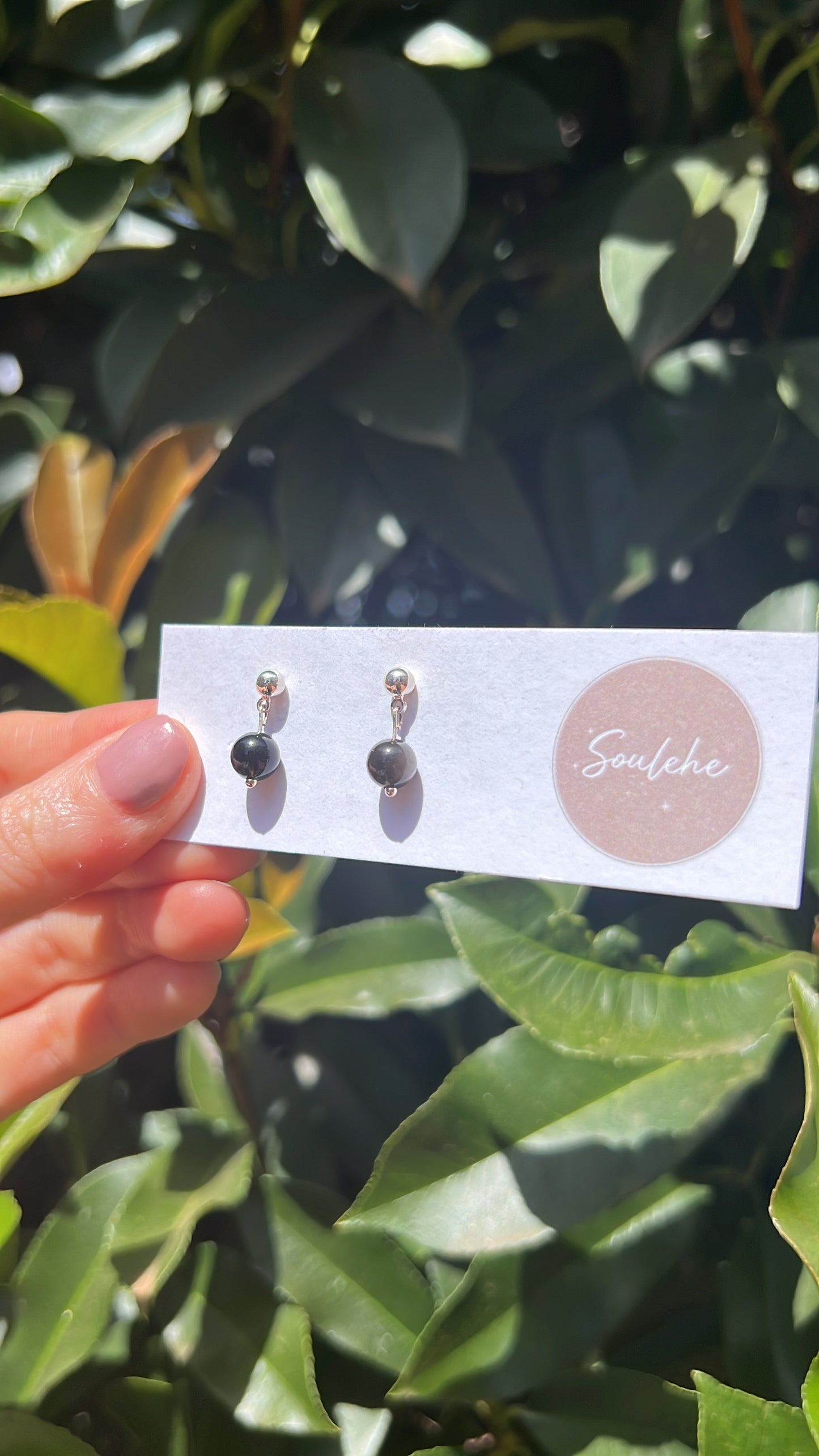 Strength x Protection • Earrings • Silver Obsidian & 18K Gold Plated or 925 Silver