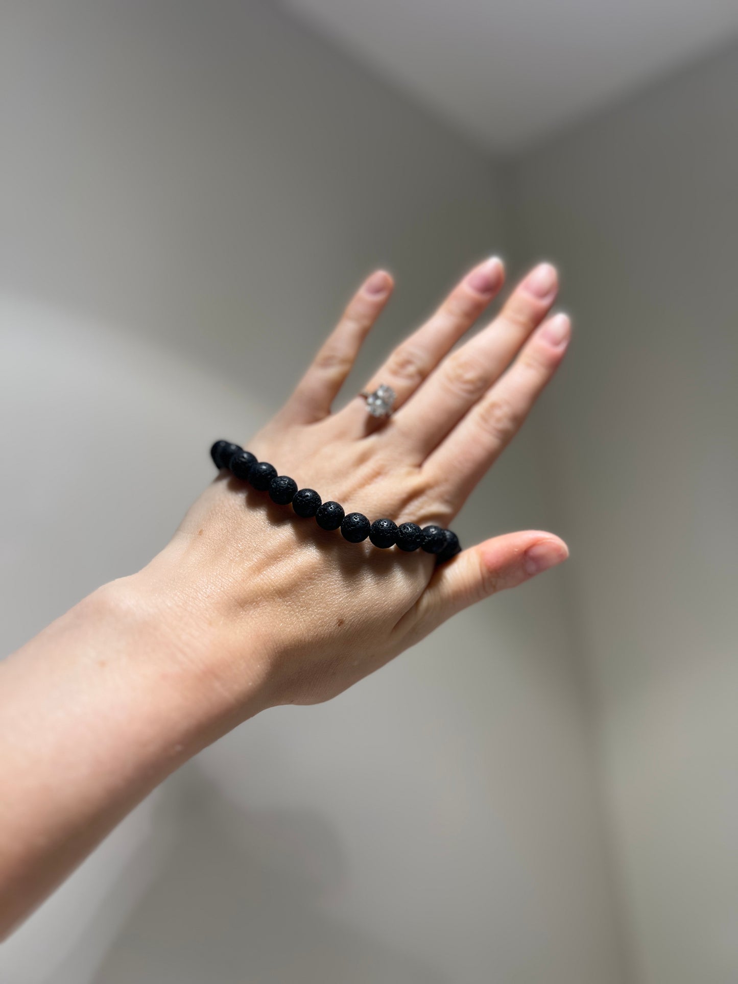 Strength x Courage • Bracelet • Black Lava