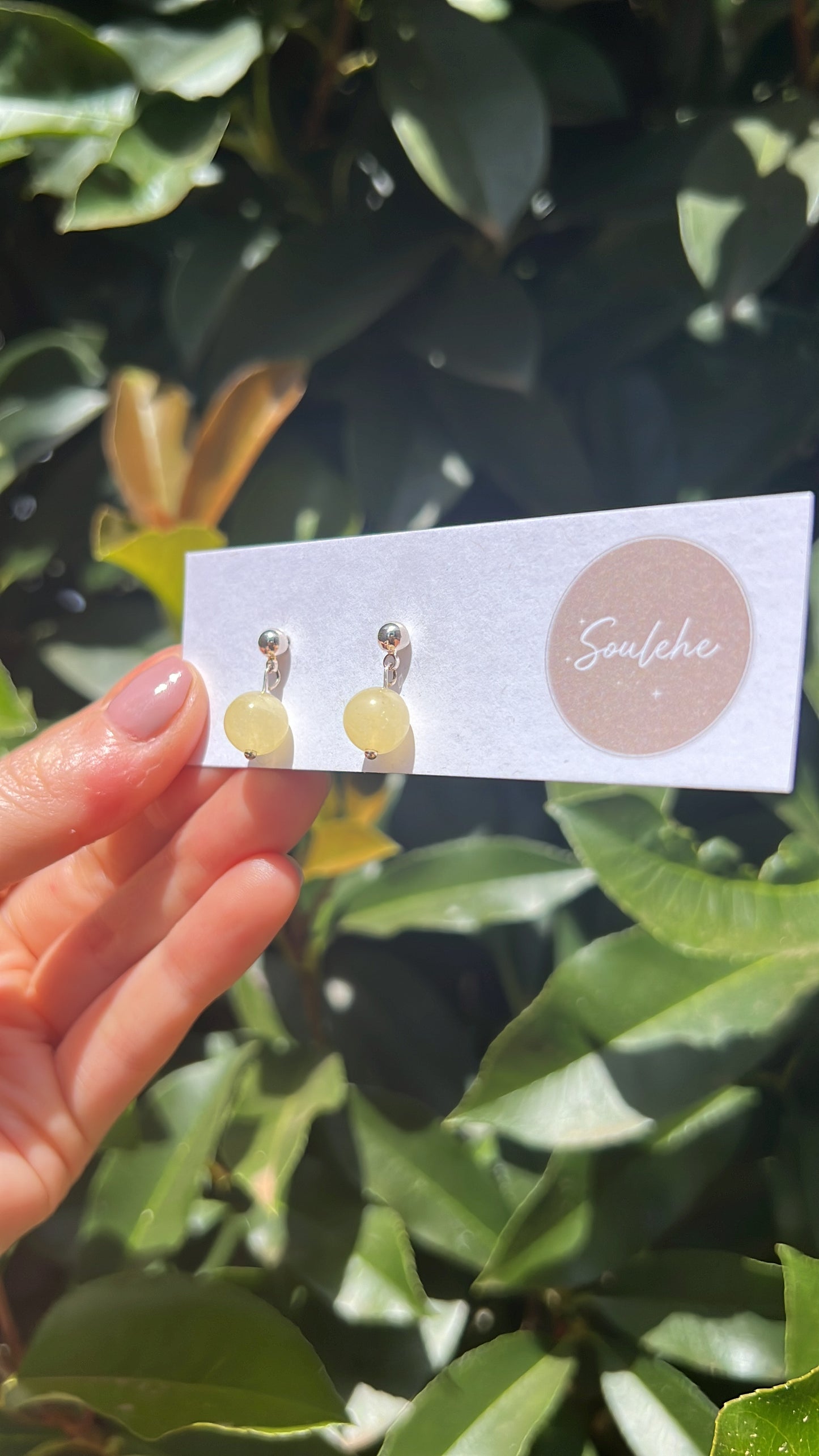 Positive energy x Optimistic view • Earrings • Citrine & 18K Gold Plated