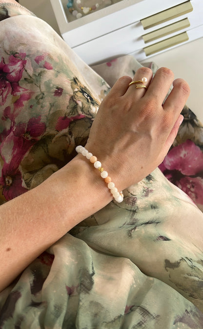 Happiness x Intuition • Pink Aventurine & Moonstone