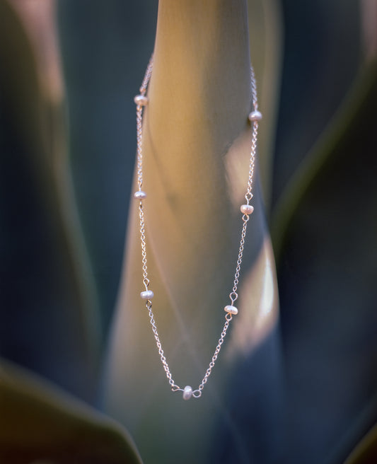 Mini Pearl Choker • 925 Sterling Silver