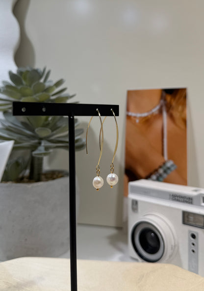 Pearl Long Earrings