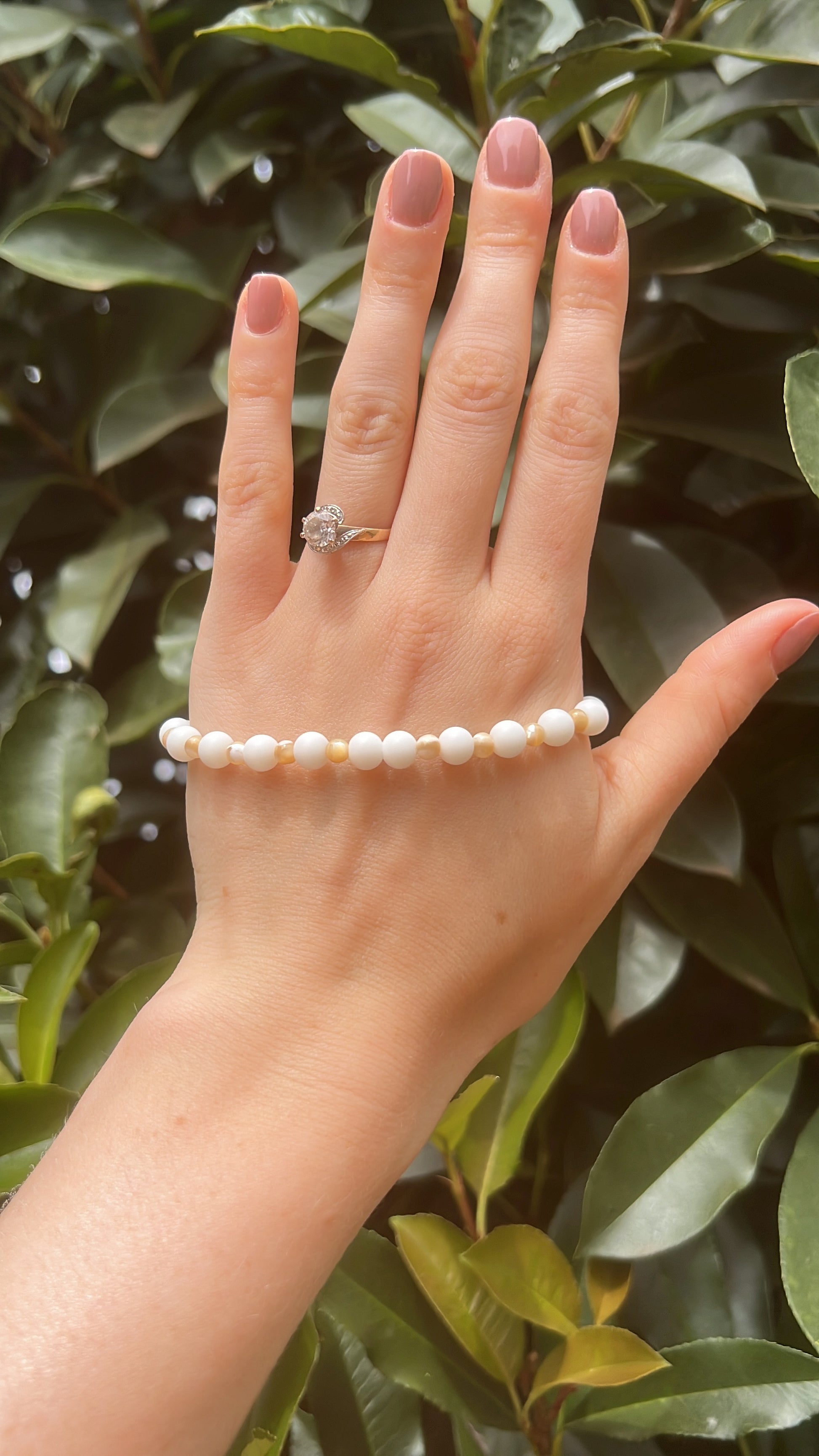 shell bracelet earrings wedding
