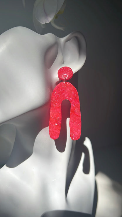 Crimson Deluxe • Luxurious Artisan Earrings