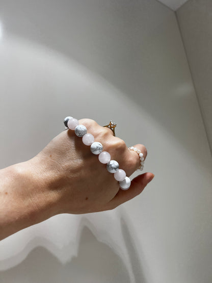 Heal the heart - Rose Quartz x Howlite