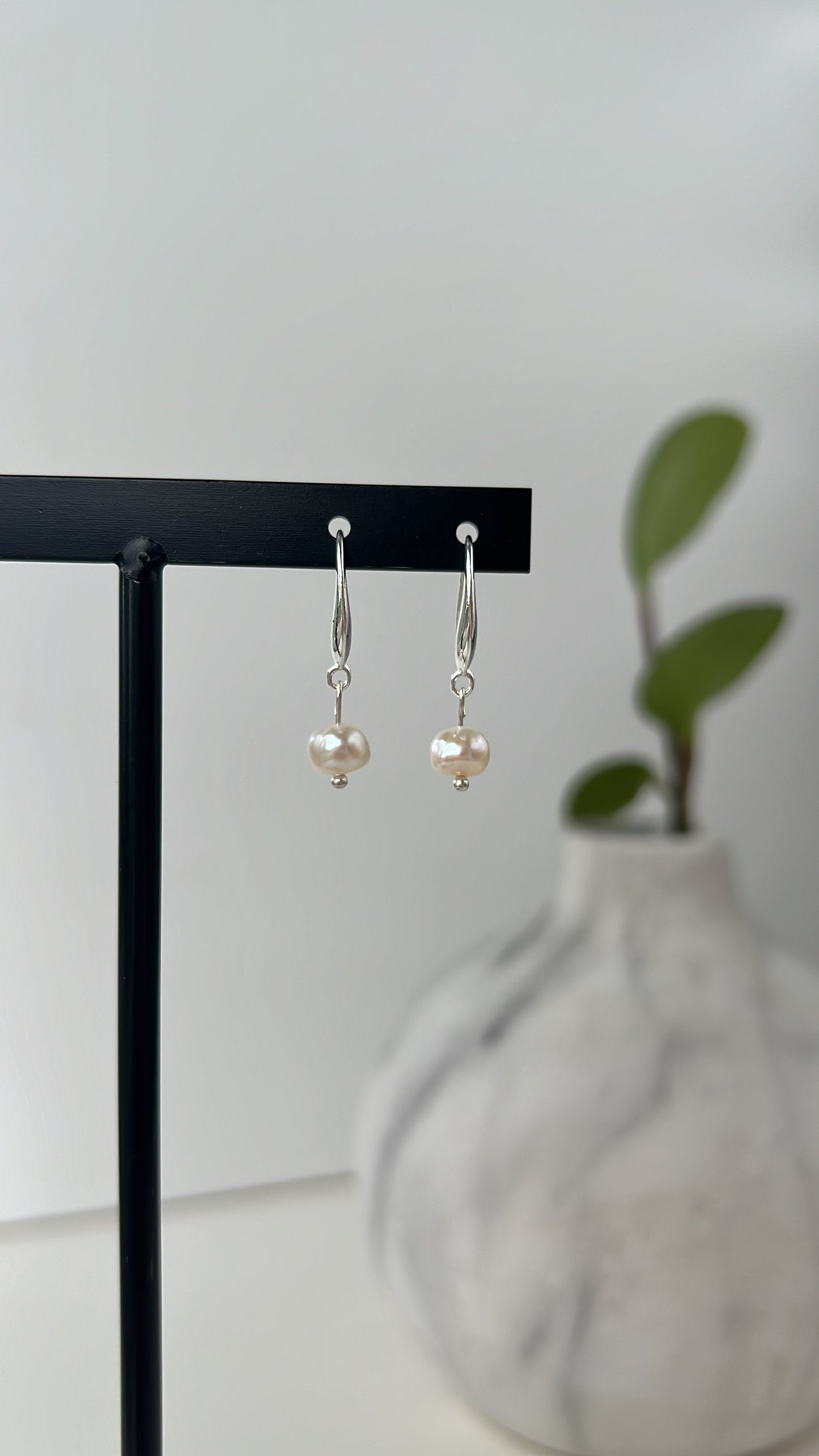 Pearl Dewdrops •  925 Sterling Silver