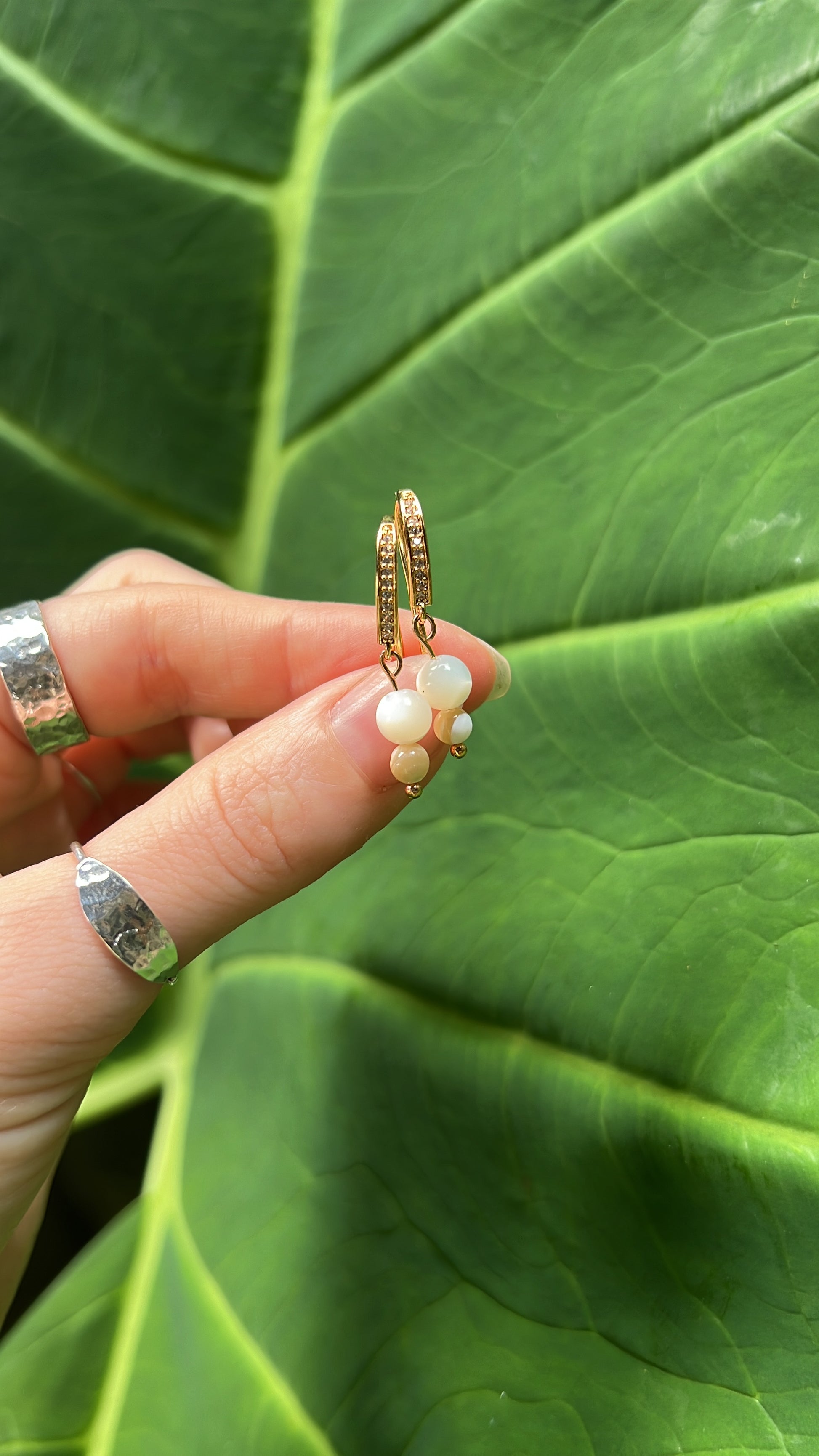 shell earrings wedding