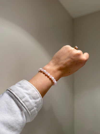 Joy, New Beginnings, Love • Rose Quartz & Moonstone • Bracelet