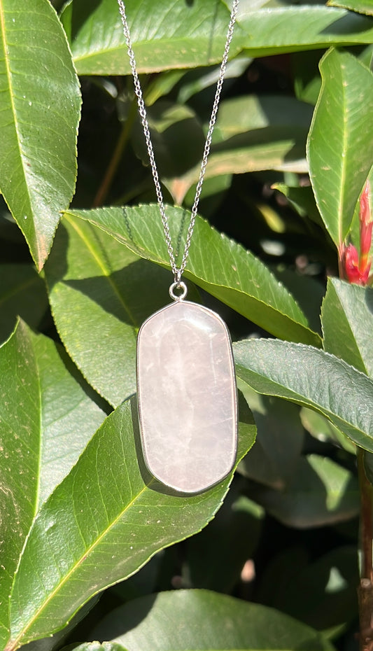 Sensuality x Femininity • Necklace • Rose Quartz & 925 Sterling Silver