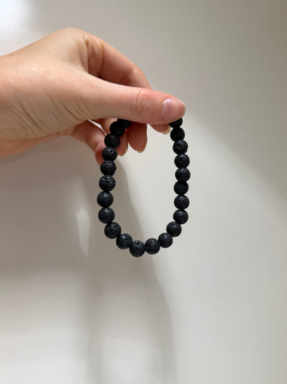Strength x Courage • Bracelet • Black Lava