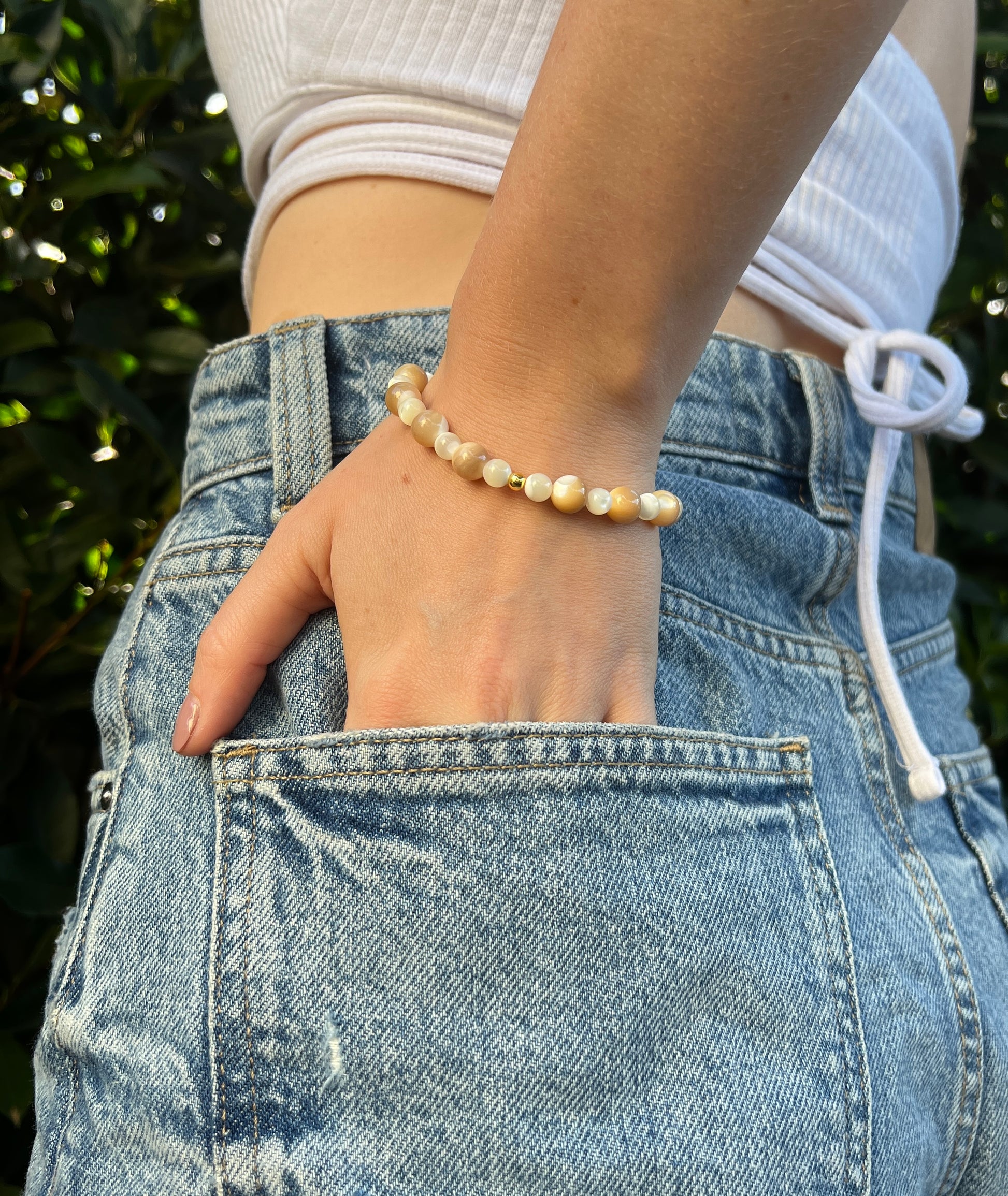 shell gold bracelet 
