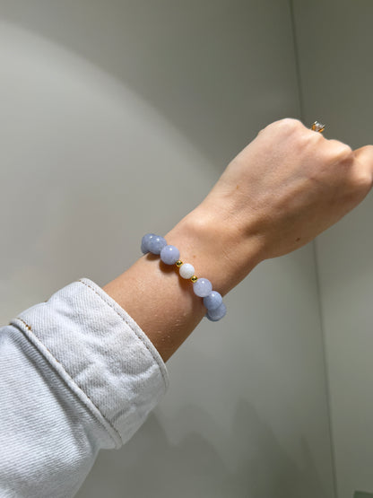 Aquamarine & Moonstone - emotional balance, flow, healing