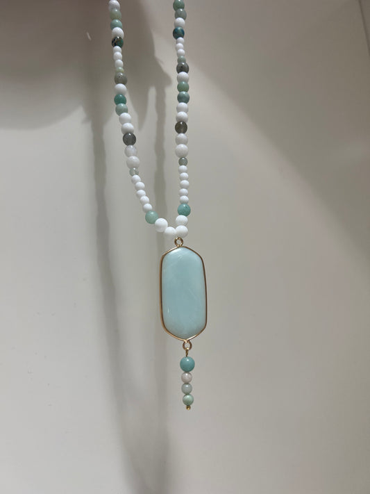 Balance & Self-Expression Amazonite Necklace