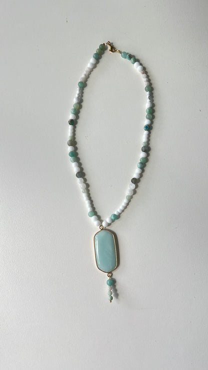 Balance & Self-Expression Amazonite Necklace