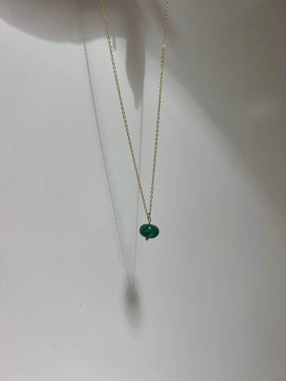 Emerald Solo • 14K Gold plated or 925 Sterling Silver