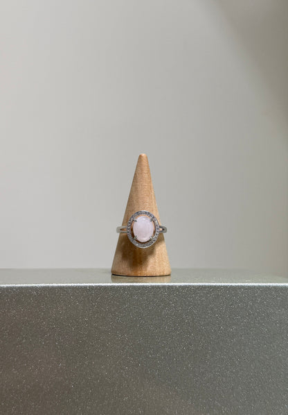 Rose Quartz Oval • 925 Sterling Silver