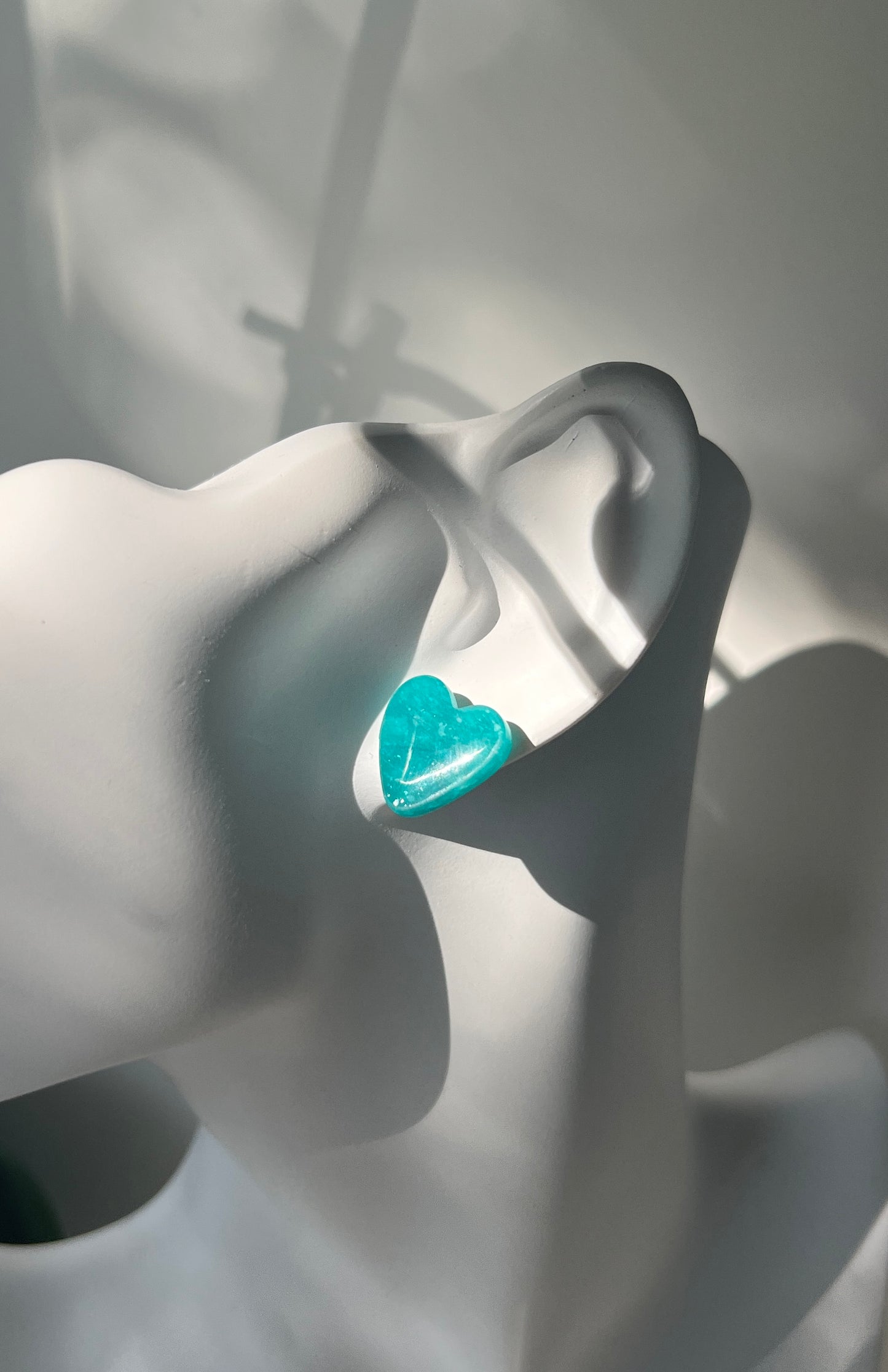 Teal Heart • Luxurious Artisan Earrings
