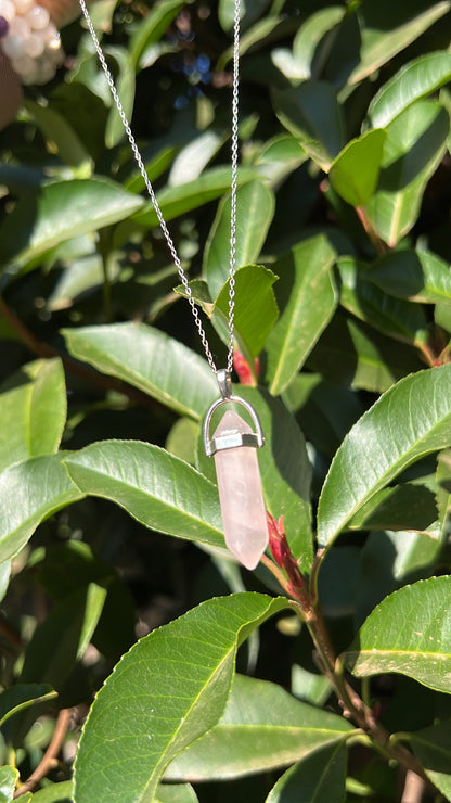 Heart x Love • Necklace • Rose Quartz & 925 Sterling Silver