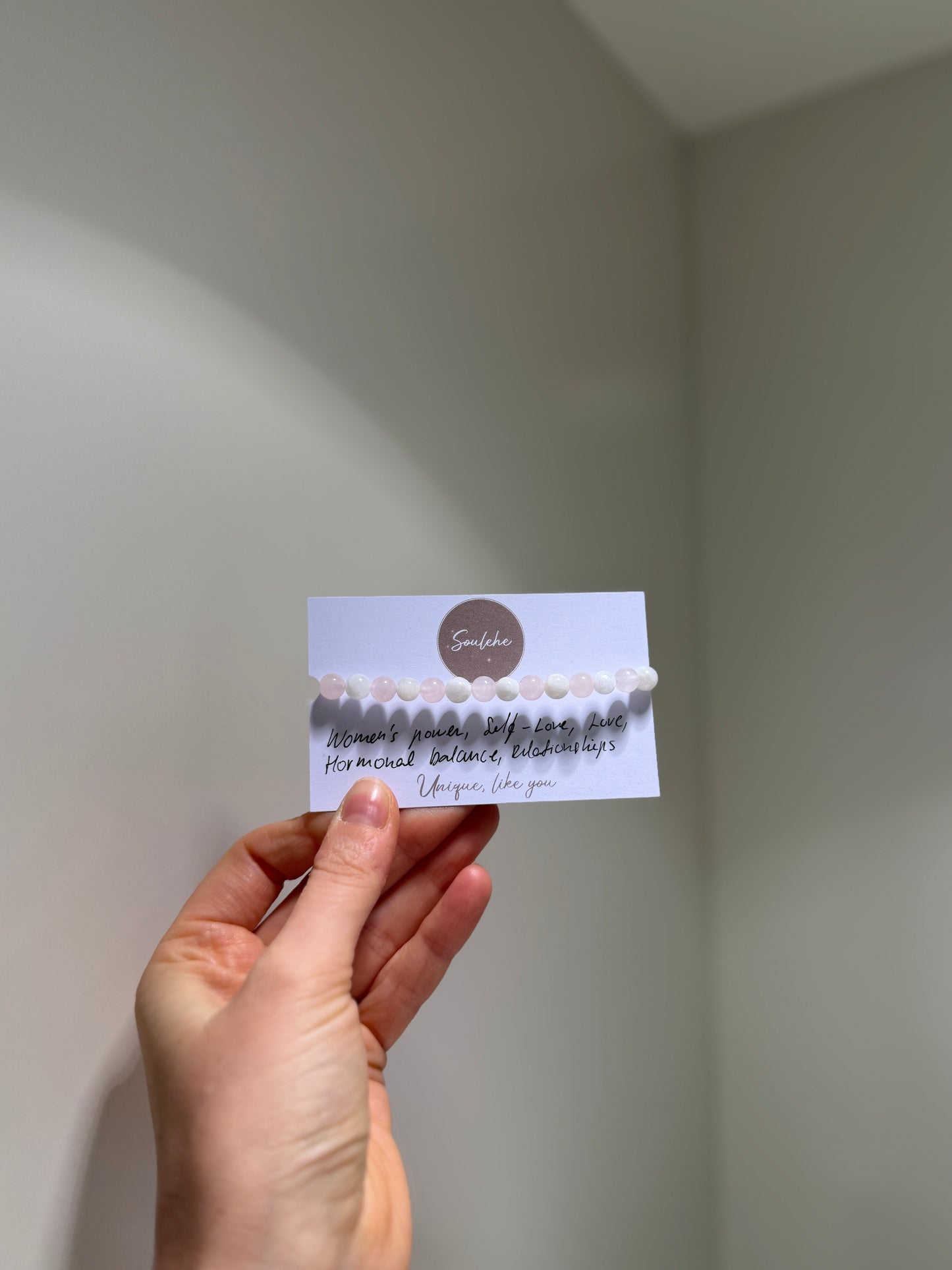 Joy, New Beginnings, Love • Rose Quartz & Moonstone • Bracelet