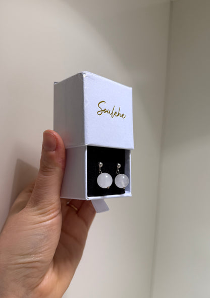 Rose Quartz Studs - Love, Self-Love, Relationships