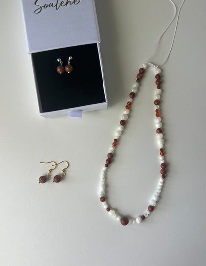 Positivity Set – Choker Necklace & Two Pairs of Earrings