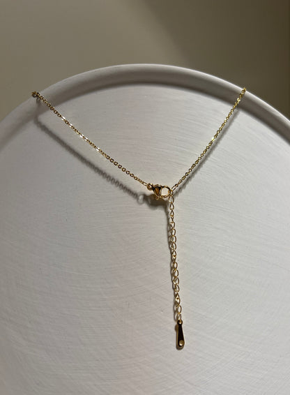 White Agate Moon • 14K Gold plated