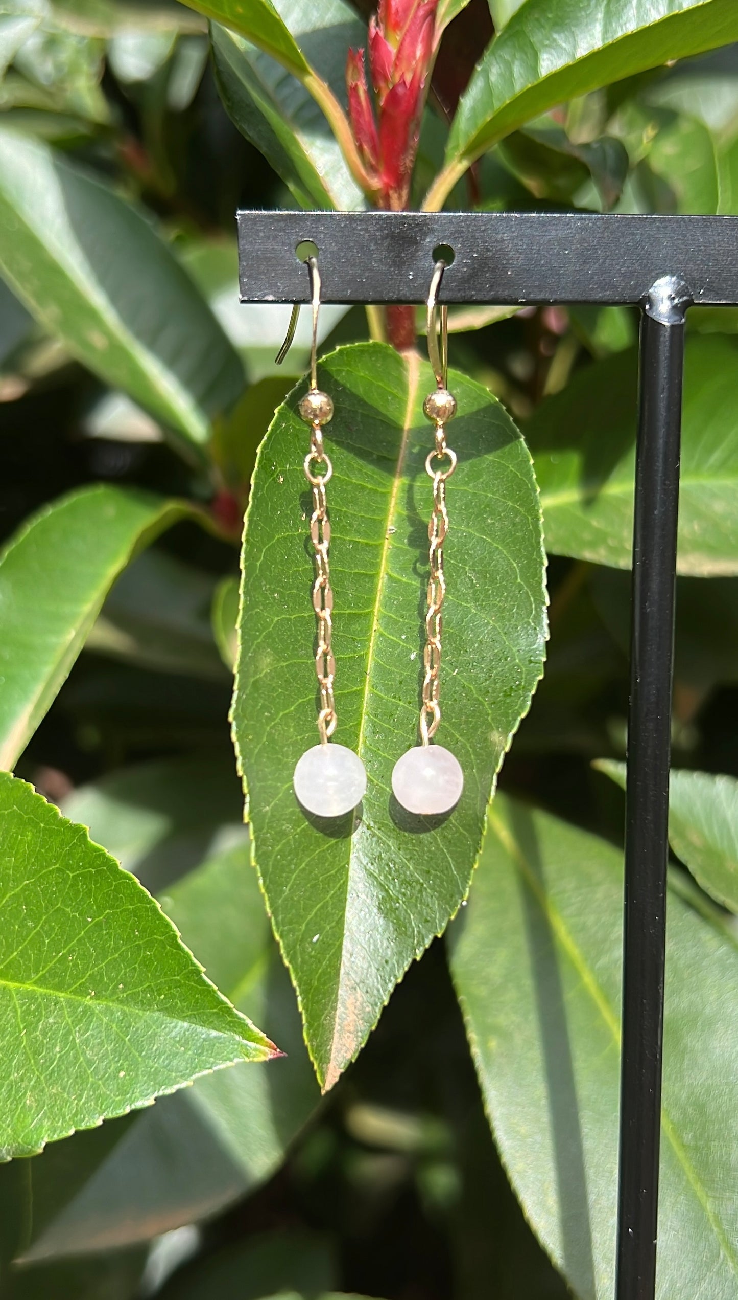 Healing x Relationships Combo • Necklace & Earrings • Rose Quartz & 18K Gold Plated