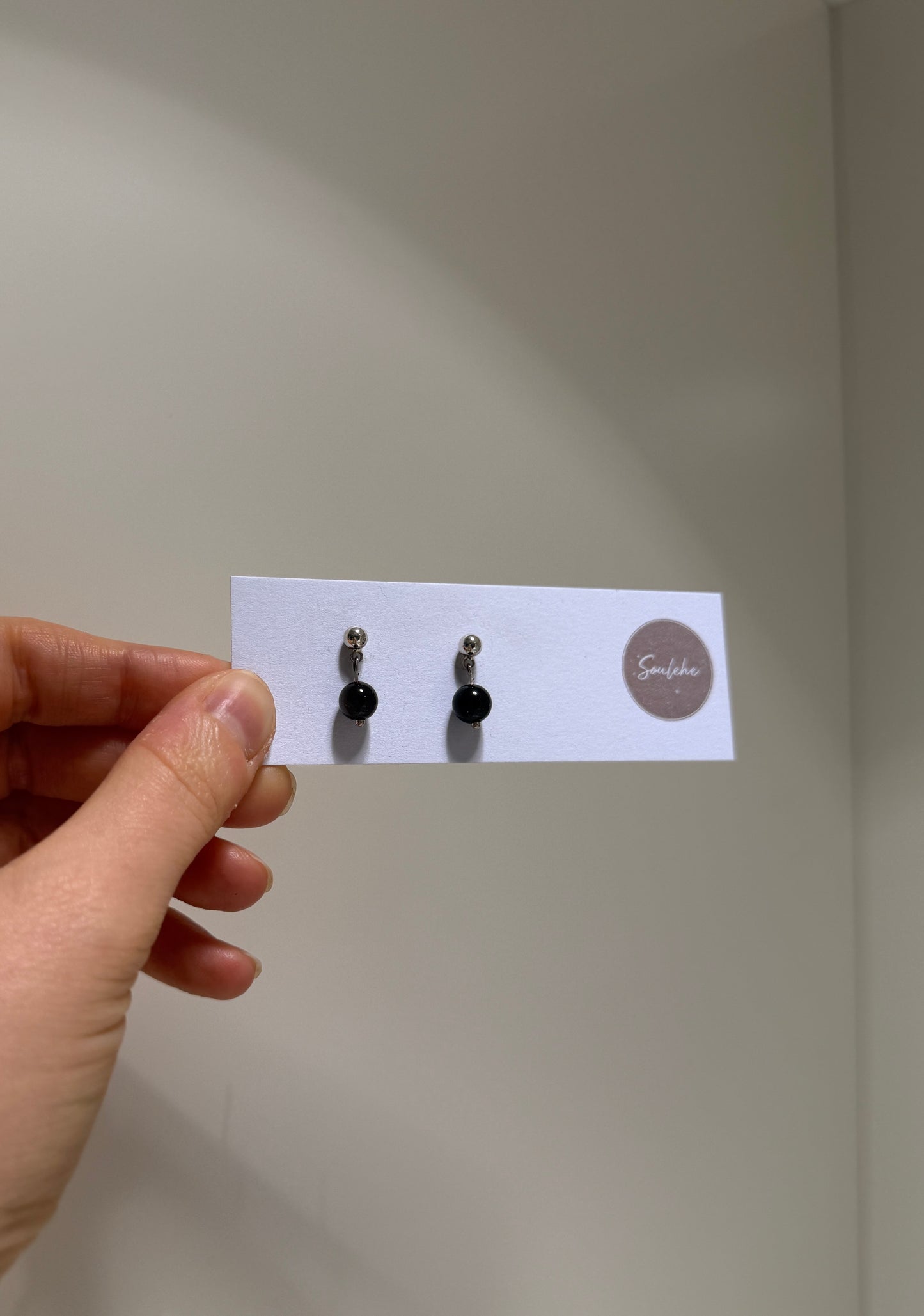 Obsidian Studs - Releases stress, Life force, Protective