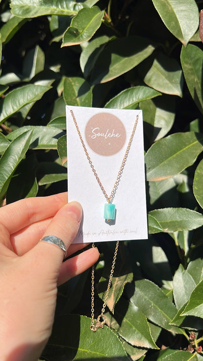 Soothing x Balance • Necklace • Amazonite x Stainless Steel